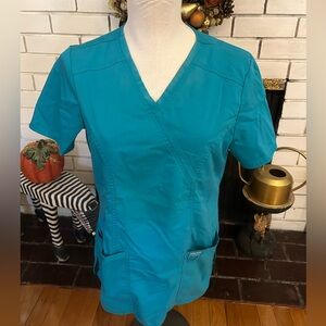 Cherokee Turquoise Blue Scrub Set